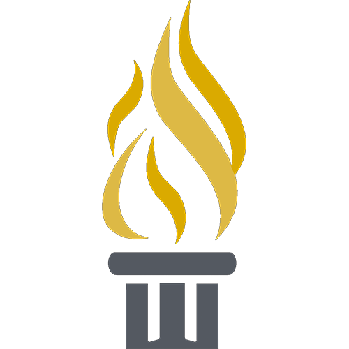 displays the enamel pin students earn when completing the honors scholar