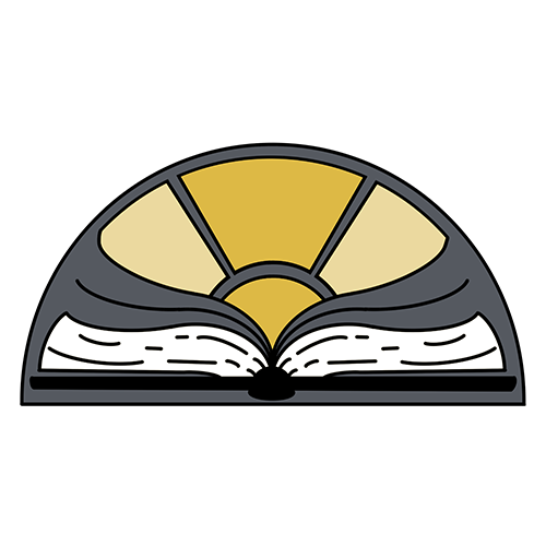 displays the enamel pin students earn when completing rising scholar